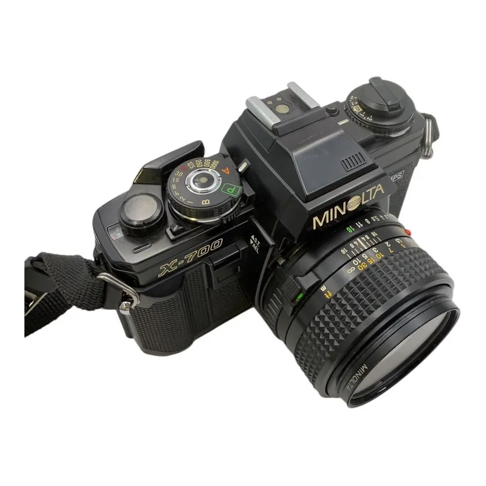 Minolta X-700 35mm SLR Film Camera W 2 50mm F1.4 MD Rokinon 75-200mm F4, Filter